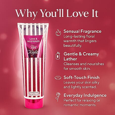 Laurelle Shower Gel Set of 3 (Hot Nights, Ocean Crush & Violet Dreams) 250ml Each