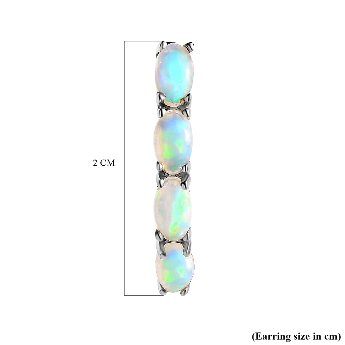 Ethiopian Welo Opal October Birthstone Hoop Earrings Bundle in Platinum Plated & Gold Plated Sterling Silver