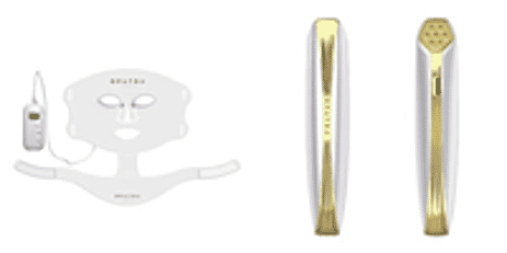 Opatra LumiFlex LED & NIR Face Mask With Neck Strap and LumiEye - RF, EMS, Ion Vibration & LED Light Therapy Device For Eyes - Life Time Warranty