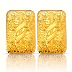 Set of 2 - 24K Yellow Gold (99.9% Purity) Lady Fortuna Collectable (Each 10mg)