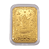 Set of 2 - 24K Yellow Gold (99.9% Purity) Om Embossed Collectable (Each 10mg)