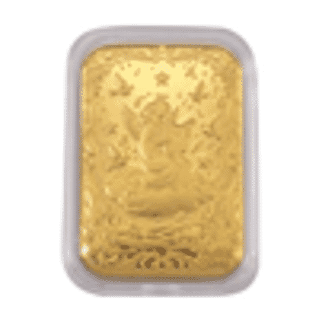 Set of 2 - 24K Yellow Gold (99.9% Purity) Om Embossed Collectable (Each 10mg)