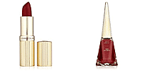 Set of 2 - Joan Collins Timeless Beauty Lipstick and Nail Polish - Burgundy