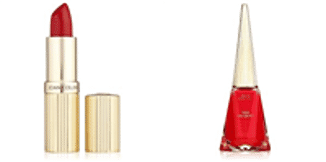 Set of 2 - Joan Collins Timeless Beauty Lipstick and Nail Polish - Red