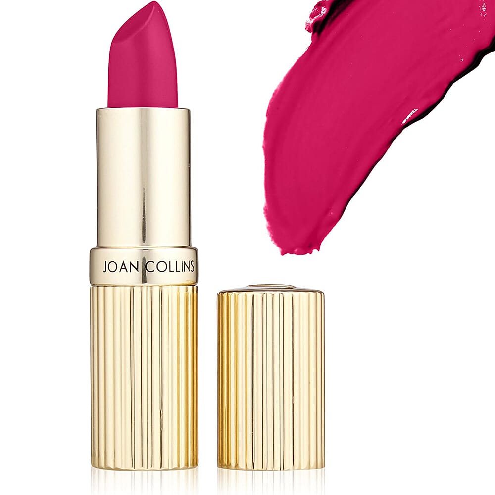 Set of 3 Lipstick & Powder - FONTAINE (Hot Pink) with Nail Lacquer (12ml)