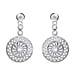 AAA Simulated Diamond (Rnd) Earrings (with Push Back) in Yellow Gold Overlay Sterling Silver