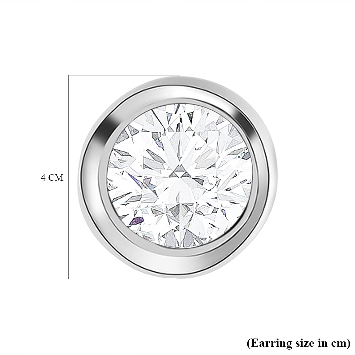 9K White Gold SGL Certified Natural Diamond (I3-G-H) Stud Earrings (with Push Back) 0.25 Ct.