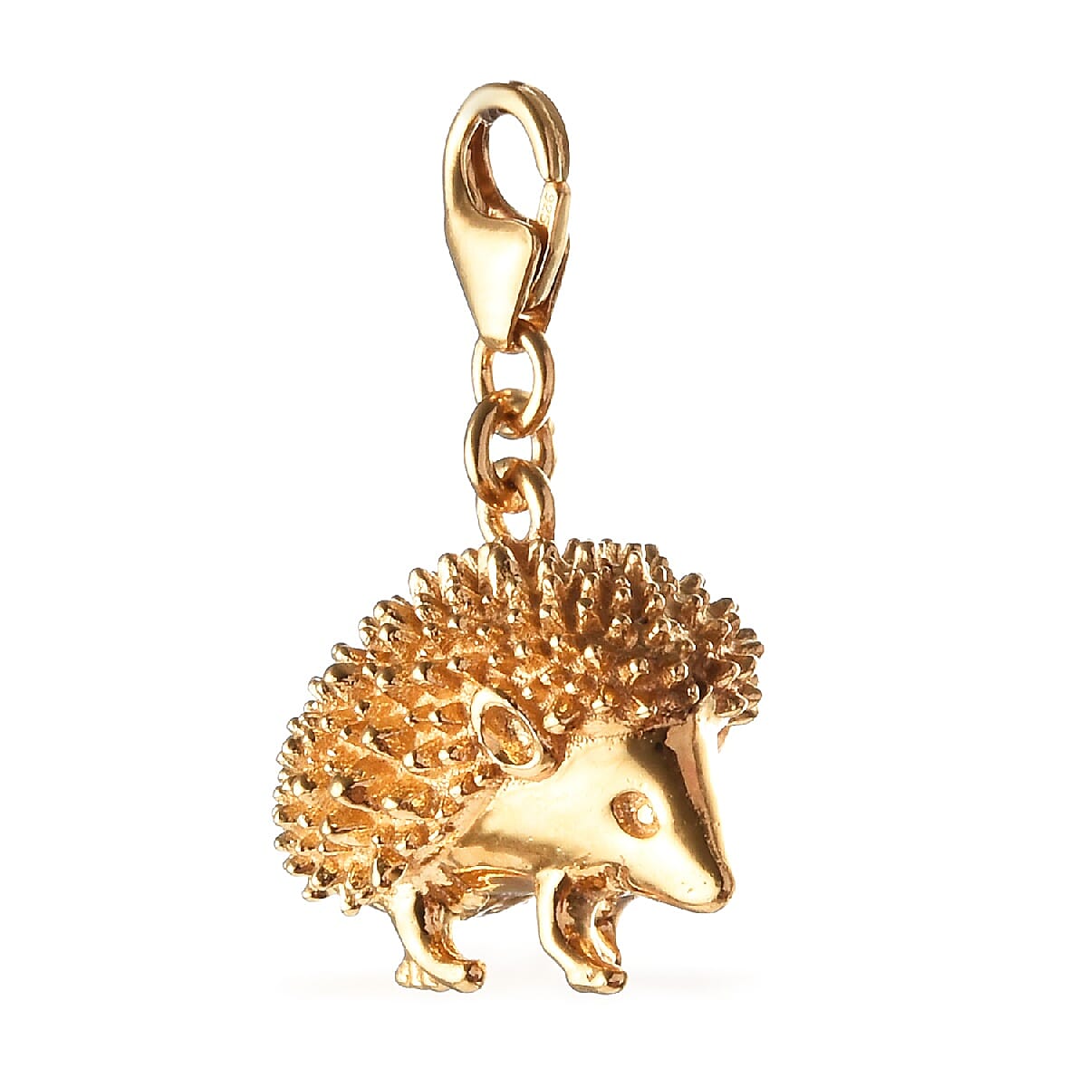 Hedgehog Charm in 14K Gold Overlay Sterling Silver, Silver wt 7.31 Gms.