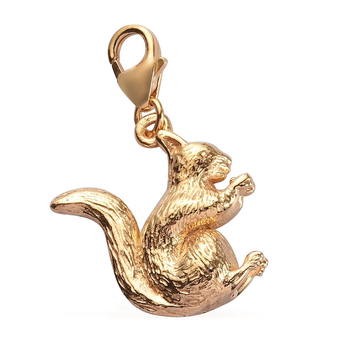 14K Gold Overlay Sterling Silver Squirrel Charm 4.59 Gms