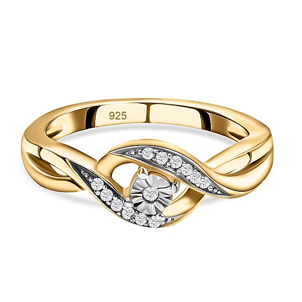 Diamond Promise Ring in Gold Plated Sterling Silver 2505064 TJC