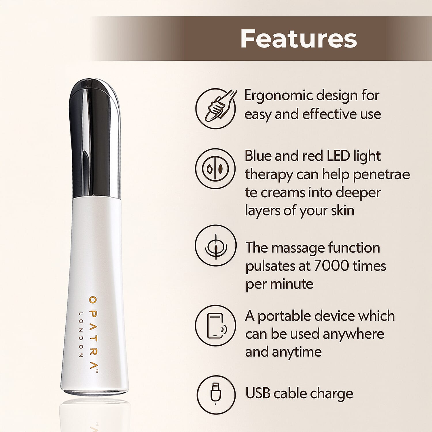 Opatra- Dermipore Multi-Purpose Facial Device with LED