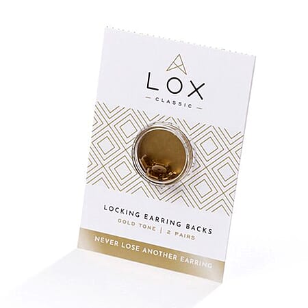 Connoisseurs LOX Secure Earring Backs Set of Two Pcs Push Set in Gold Tone Connoisseurs LOX Secure Earring Backs Set of Two Pcs Push Set in Gold Tone