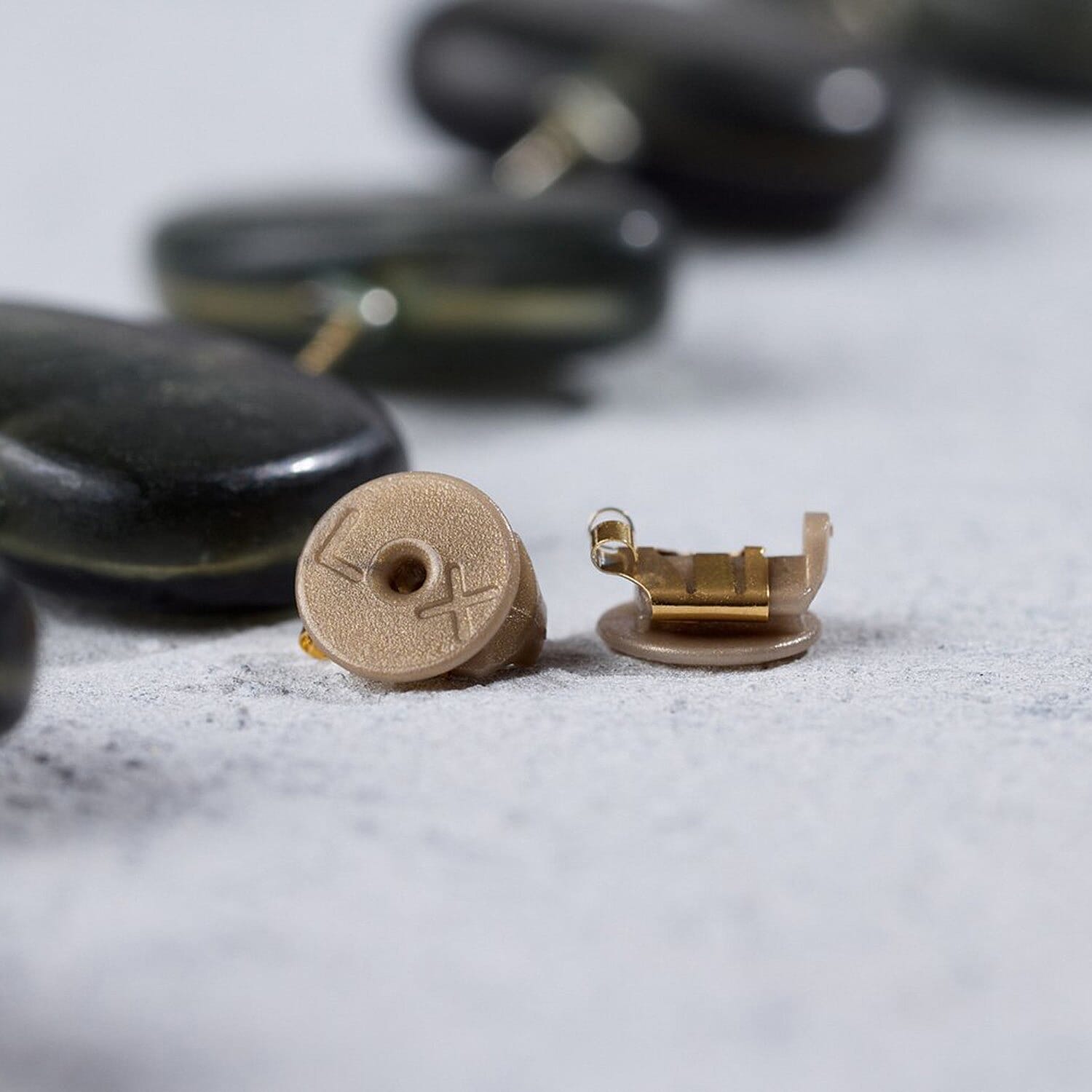 Connoisseurs LOX Secure Earring Backs - Set of Two Pcs Push Set in Gold Tone