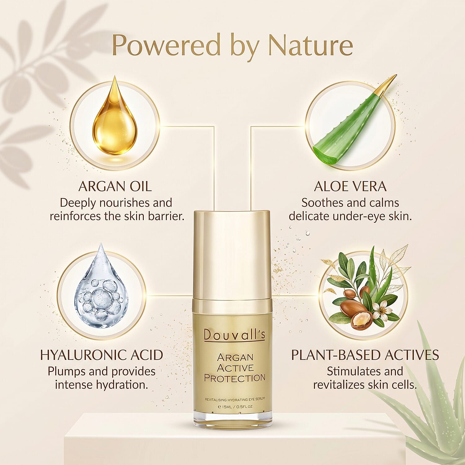 Douvalls - Argan Active Protective Eye Serum - 15ml
