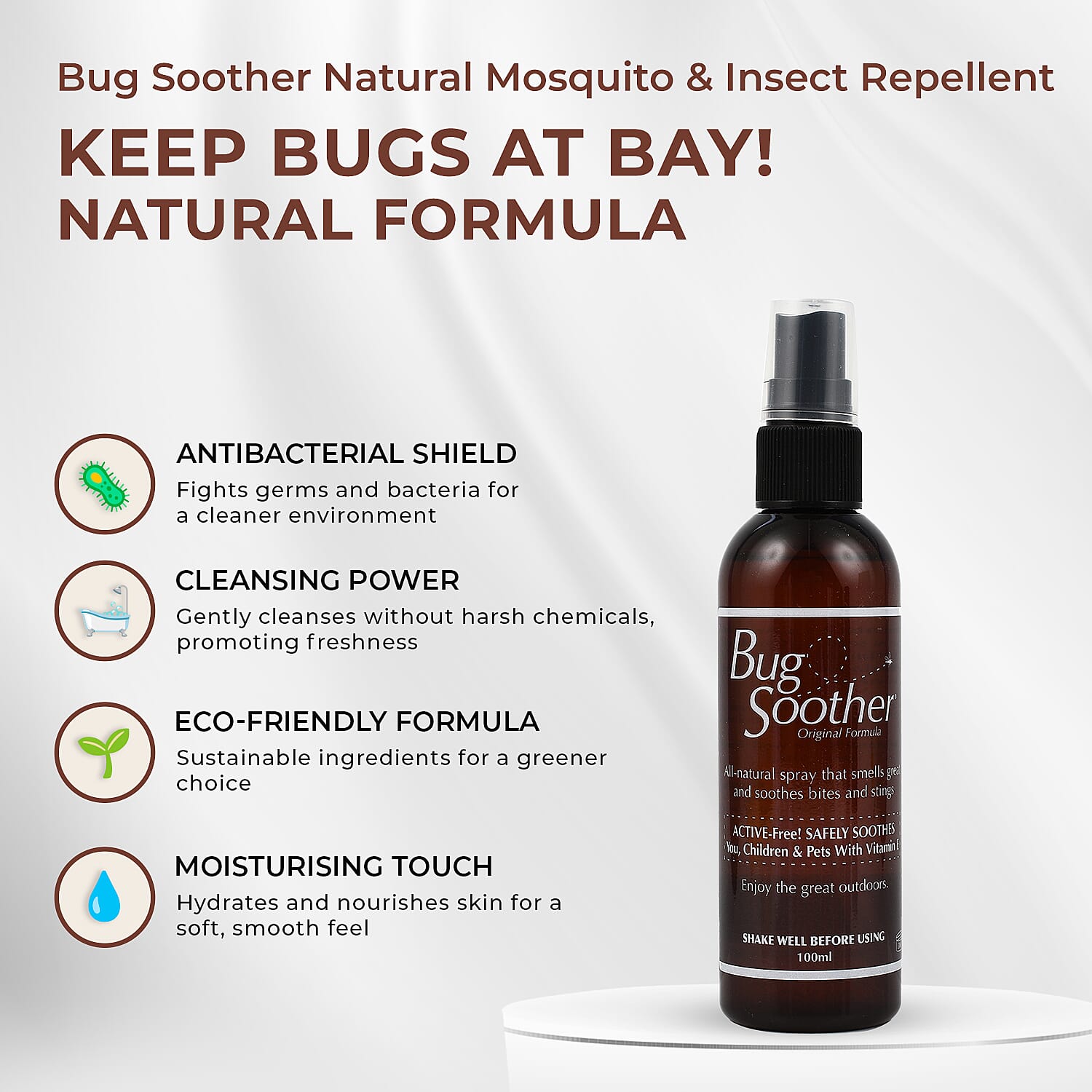 Bug Soother Natural Mosquito and Insect Repellent - 100ml