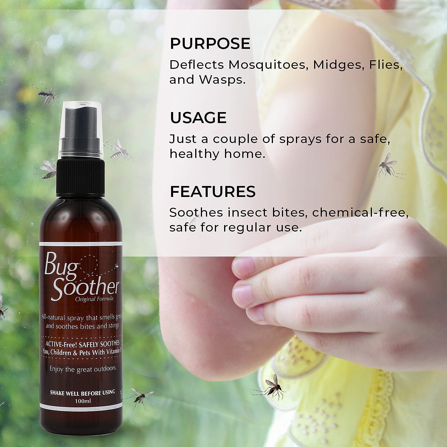 Bug Soother Natural Mosquito and Insect Repellent - 100ml