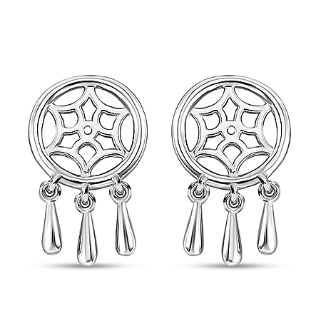 Lucy Q Dream Catcher Collection - Rhodium Overlay Sterling Silver Earrings