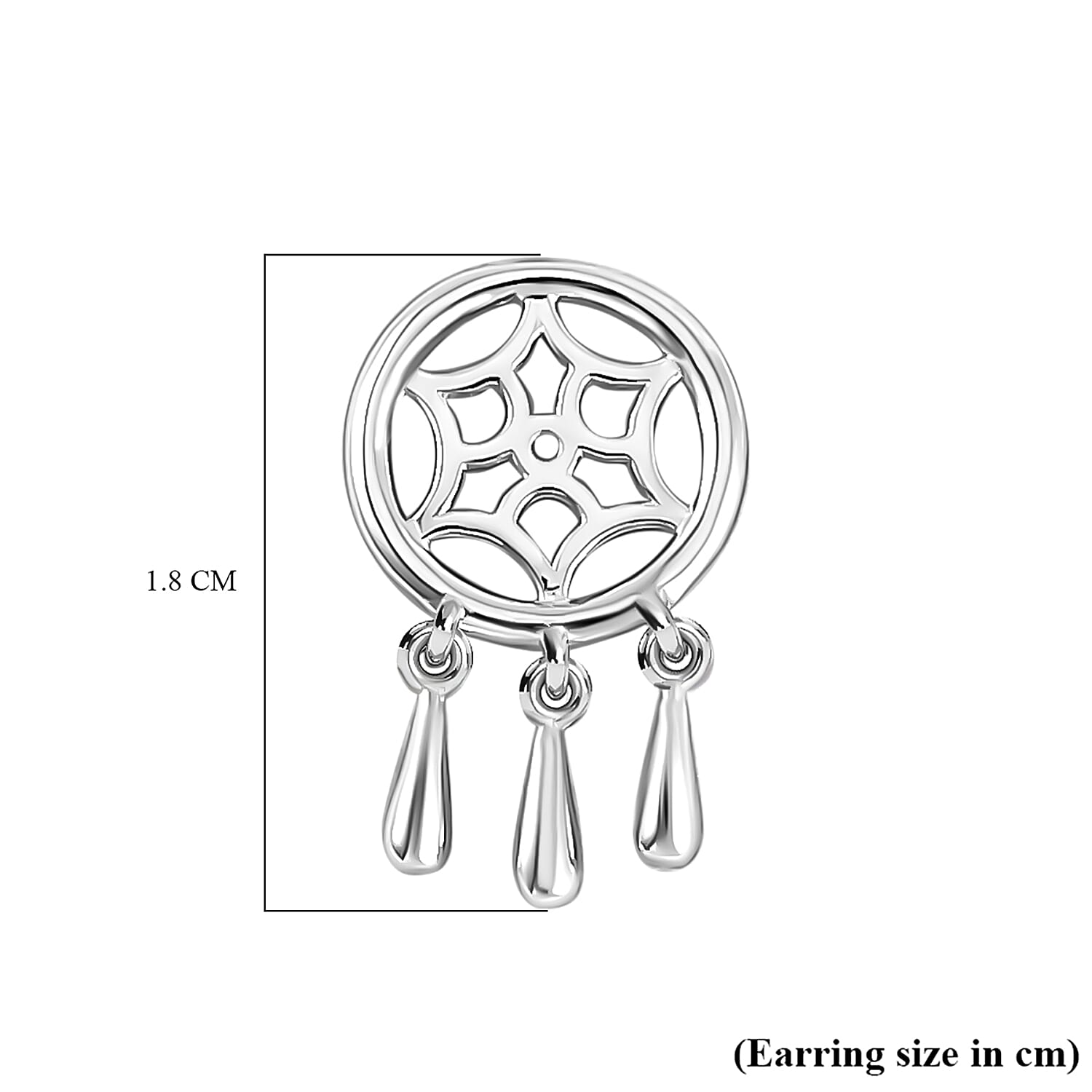 Lucy Q Dream Catcher Collection - Rhodium Overlay Sterling Silver Earrings With Push Back