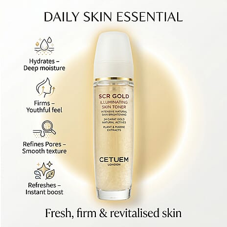 Cetuem- SCR Gold Illuminating Skin Toner - 100ml