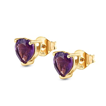 https://tjcuk.sirv.com/Products/28/1/2814490/2-Ct.-Amethyst-Heart-Stud-Earrings-in-14k-Gold-Plated-Sterling-Silver_2814490_3.jpg?w=342&h=342
