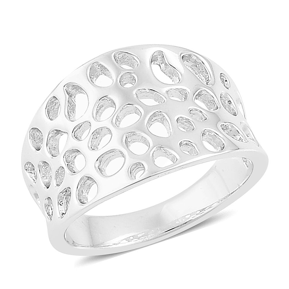 RACHEL GALLEY Art Deco Collection Ring in Rhodium Plated Sterling Silver