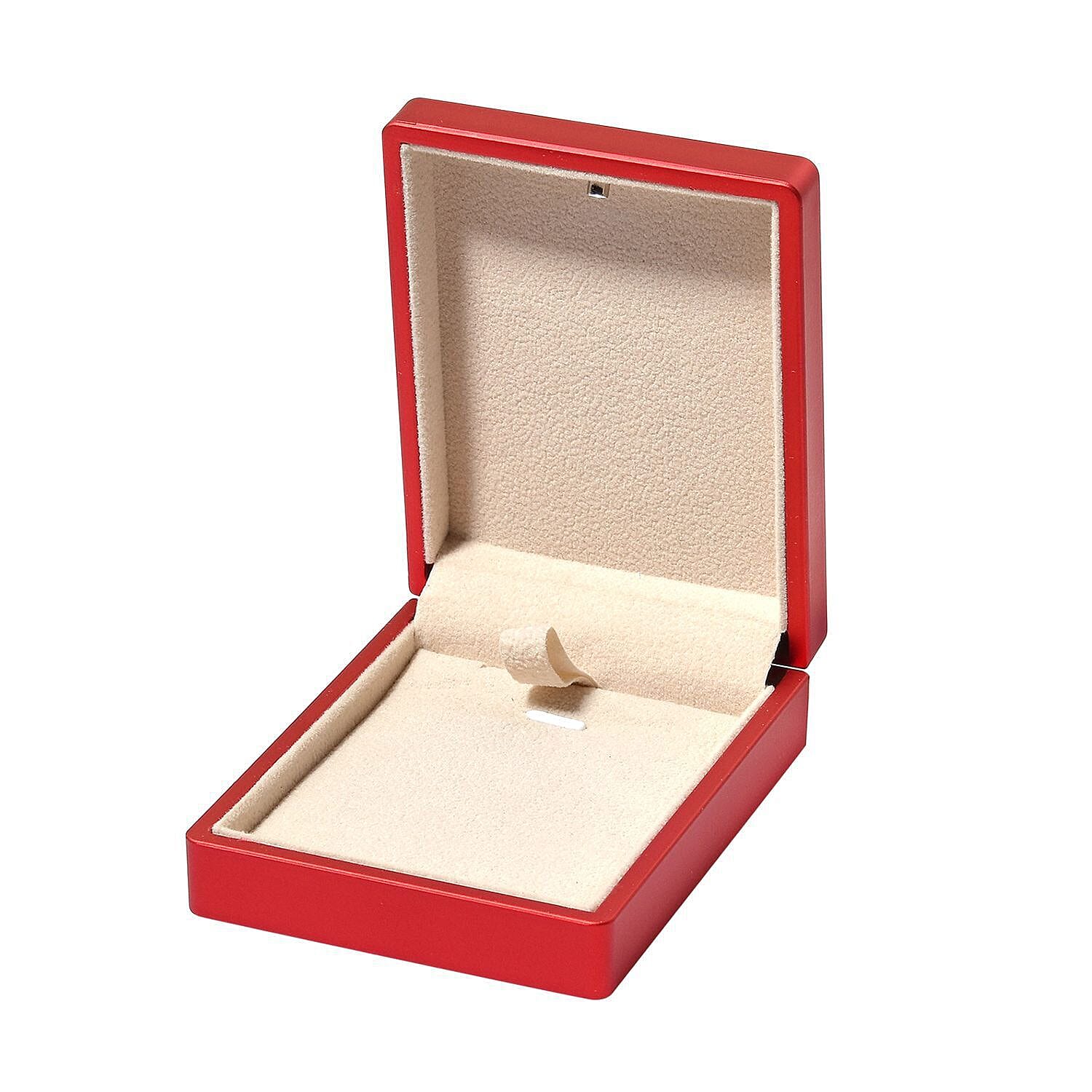 LED Light Illuminated Necklace and Pendant Gift Box with Velvet Interior Lining (Size 9X7X3 cm) - Red