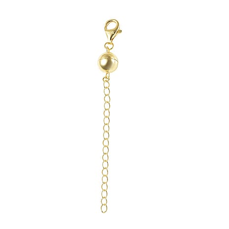 BACK BY POPULAR DEMAND Yellow Gold Overlay Sterling Silver Magnetic Ball and Lobster Clasp with 2 Inch Extender