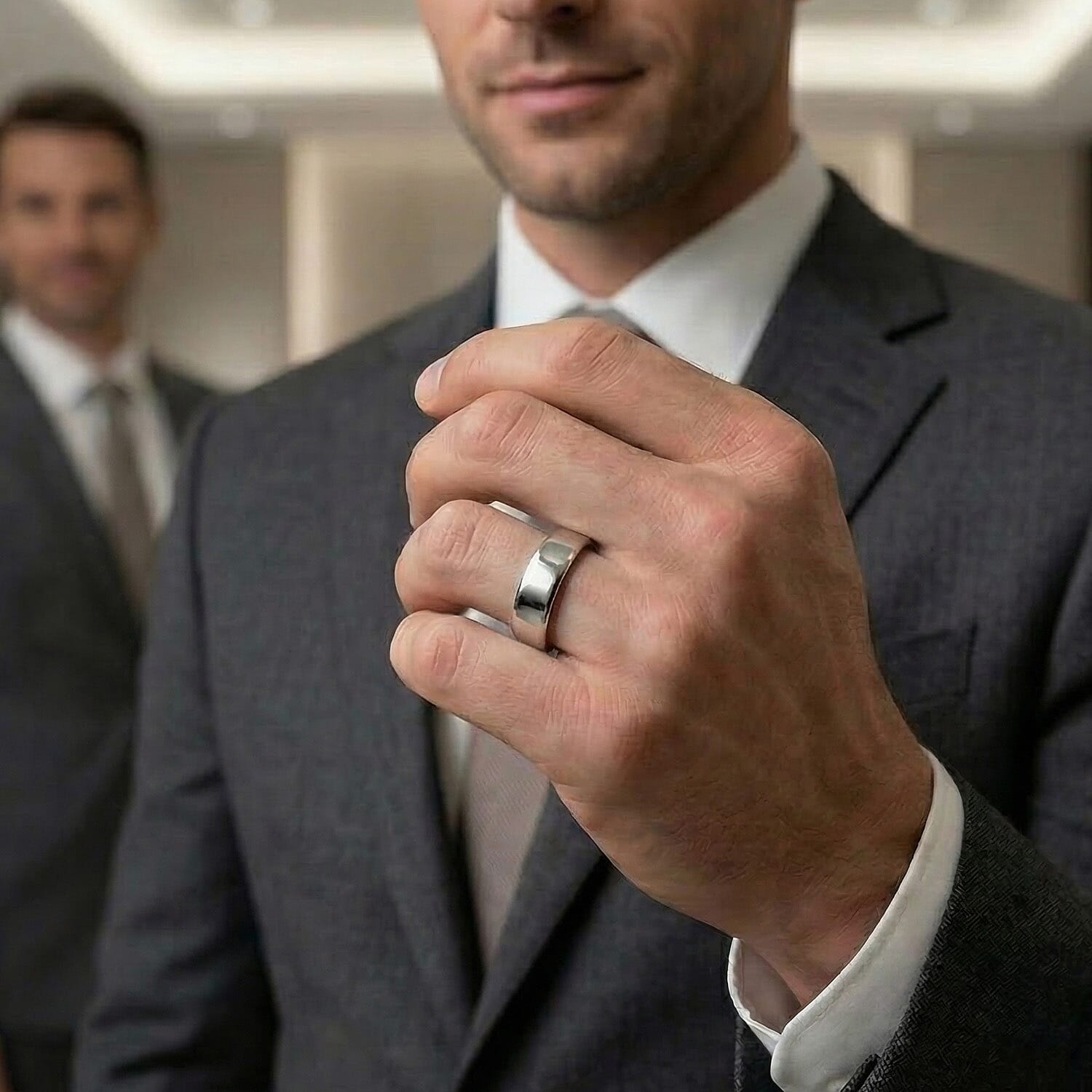 RHAPSODY The Eternity Collection - 950 Platinum Band Ring, Platinum Wt. 7.06 Gms.