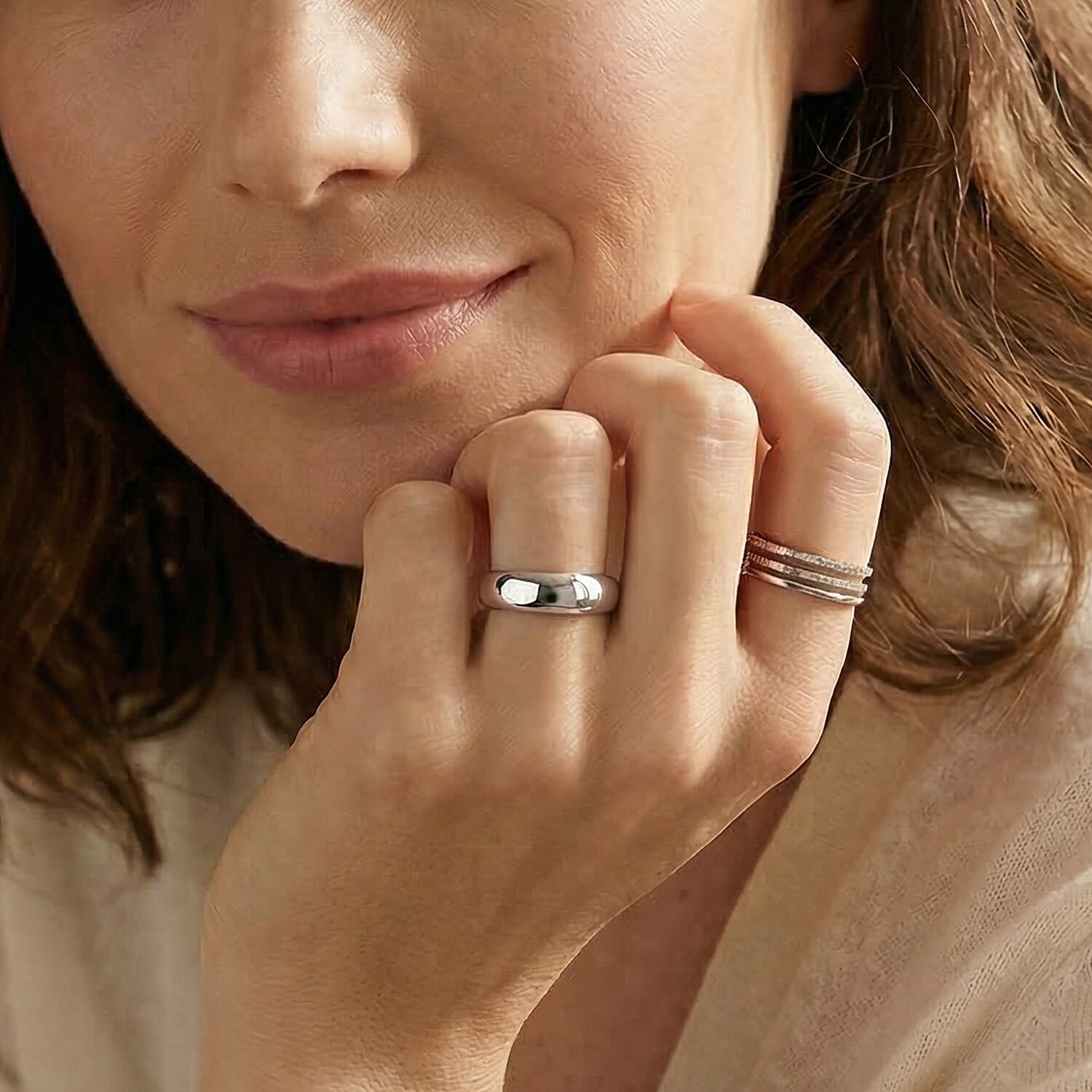 RHAPSODY The Eternity Collection - 950 Platinum Band Ring, Platinum Wt. 7.06 Gms.