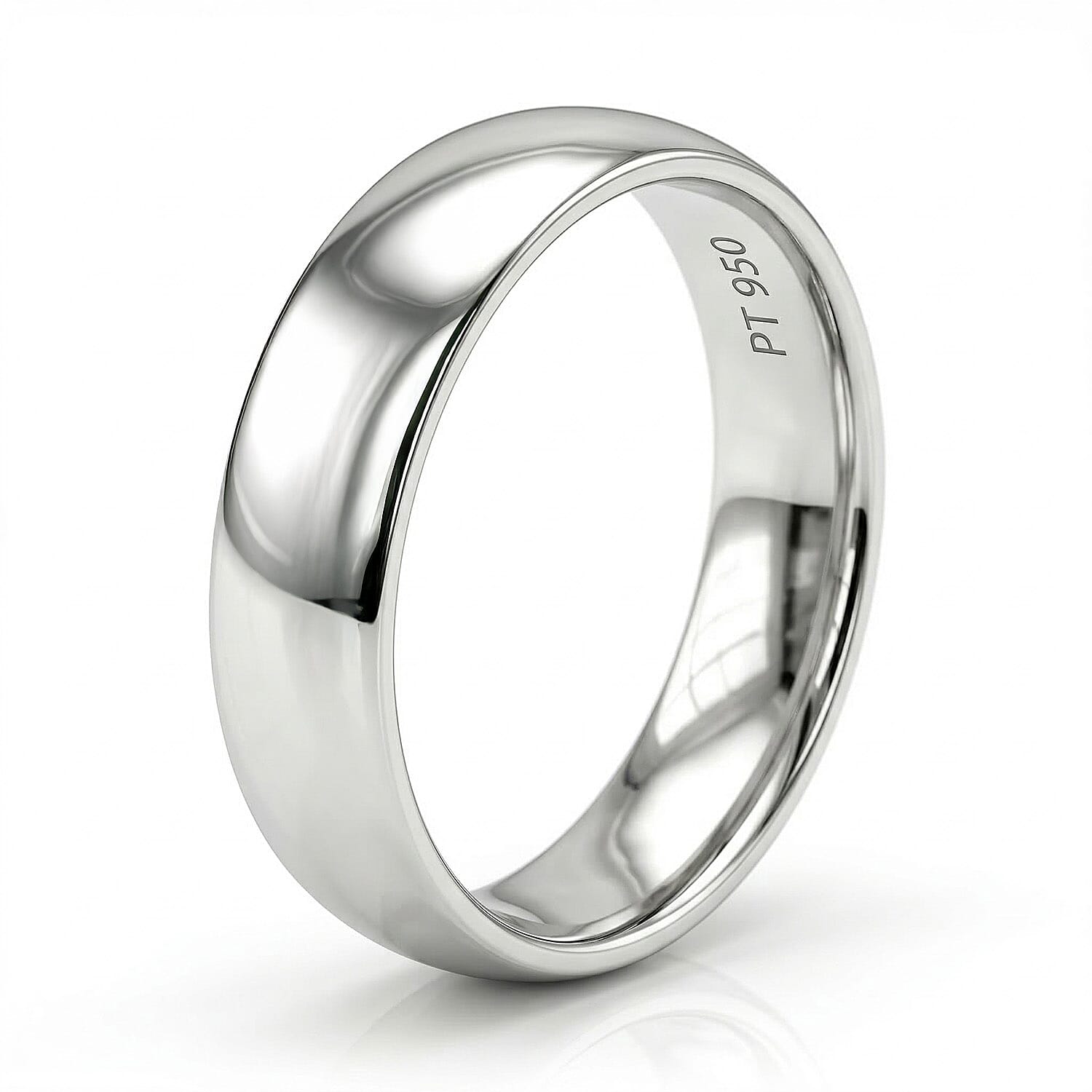RHAPSODY The Eternity Collection - 950 Platinum Band Ring, Platinum Wt. 7.06 Gms.