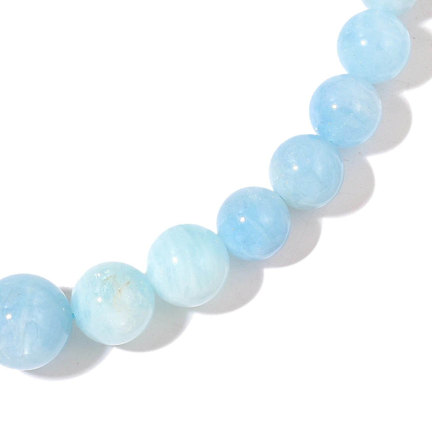 Very Rare Size Espirito Santo Aquamarine Graduated Beads Necklace (Size 20) with Magnetic Clasp in Rhodium Plated Sterling Silver 403.500 Ct.