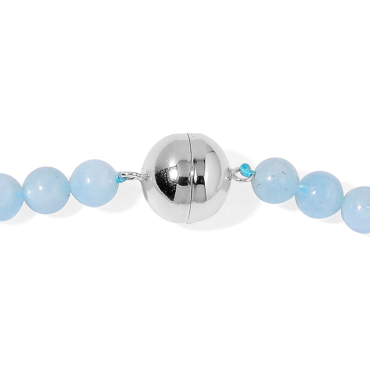 Very Rare Size Espirito Santo Aquamarine Graduated Beads Necklace (Size 20) with Magnetic Clasp in Rhodium Plated Sterling Silver 403.500 Ct.