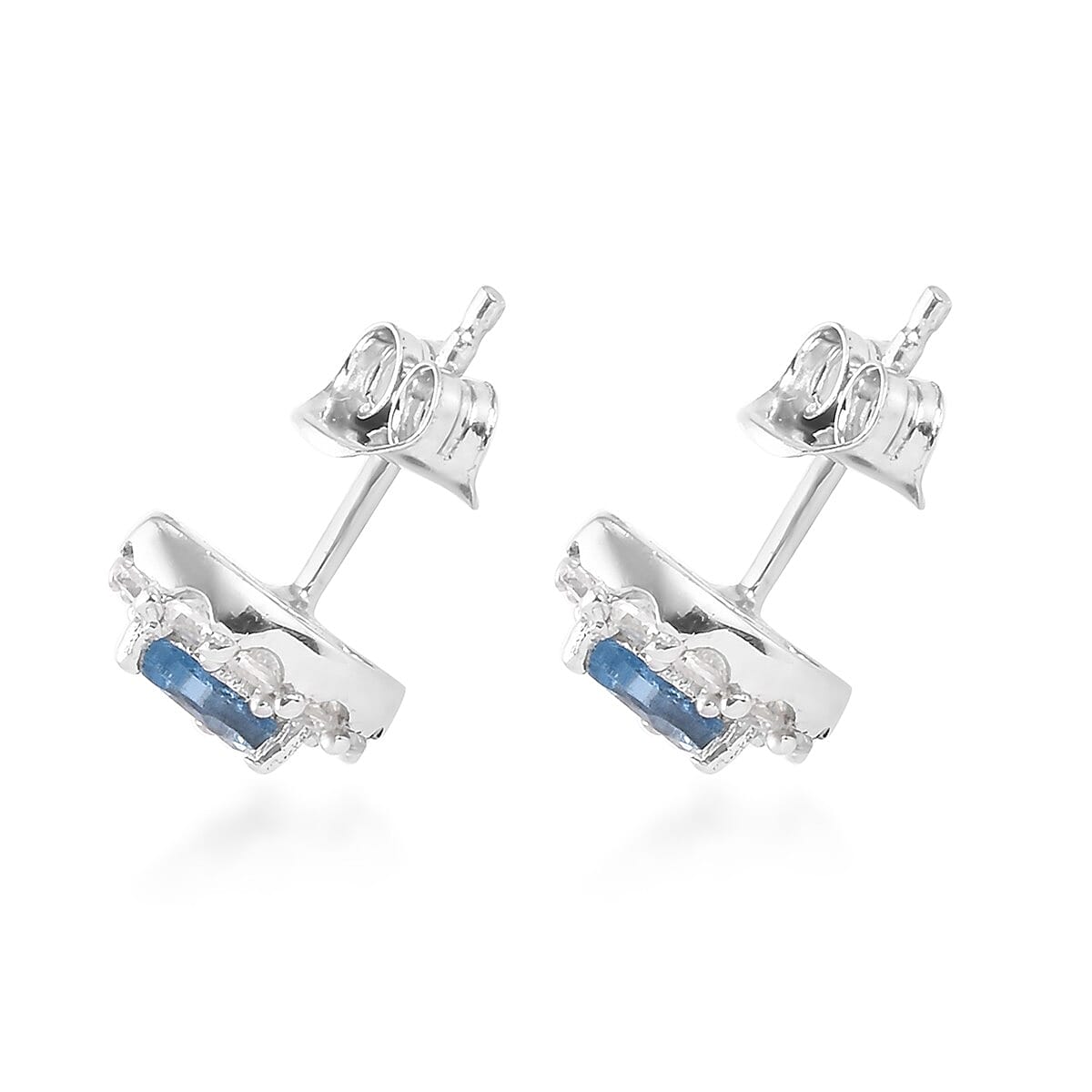 One time Deal - Santa Maria Aquamarine (Pear), Natural Cambodian Zircon Lever Back Earrings with Push Back in Platinum Overlay Sterling Silver 1.25 Ct.