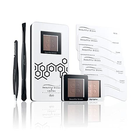 Beautiful Brows: Duo Brow Make Up Kit - Light and Medium Brown