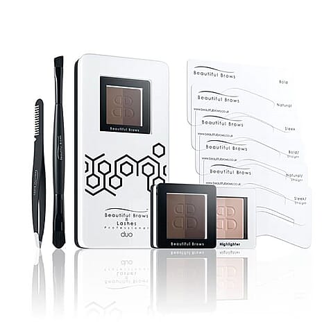 Beautiful Brows- Duo Brow Kit - Dark Brown-Chocolate