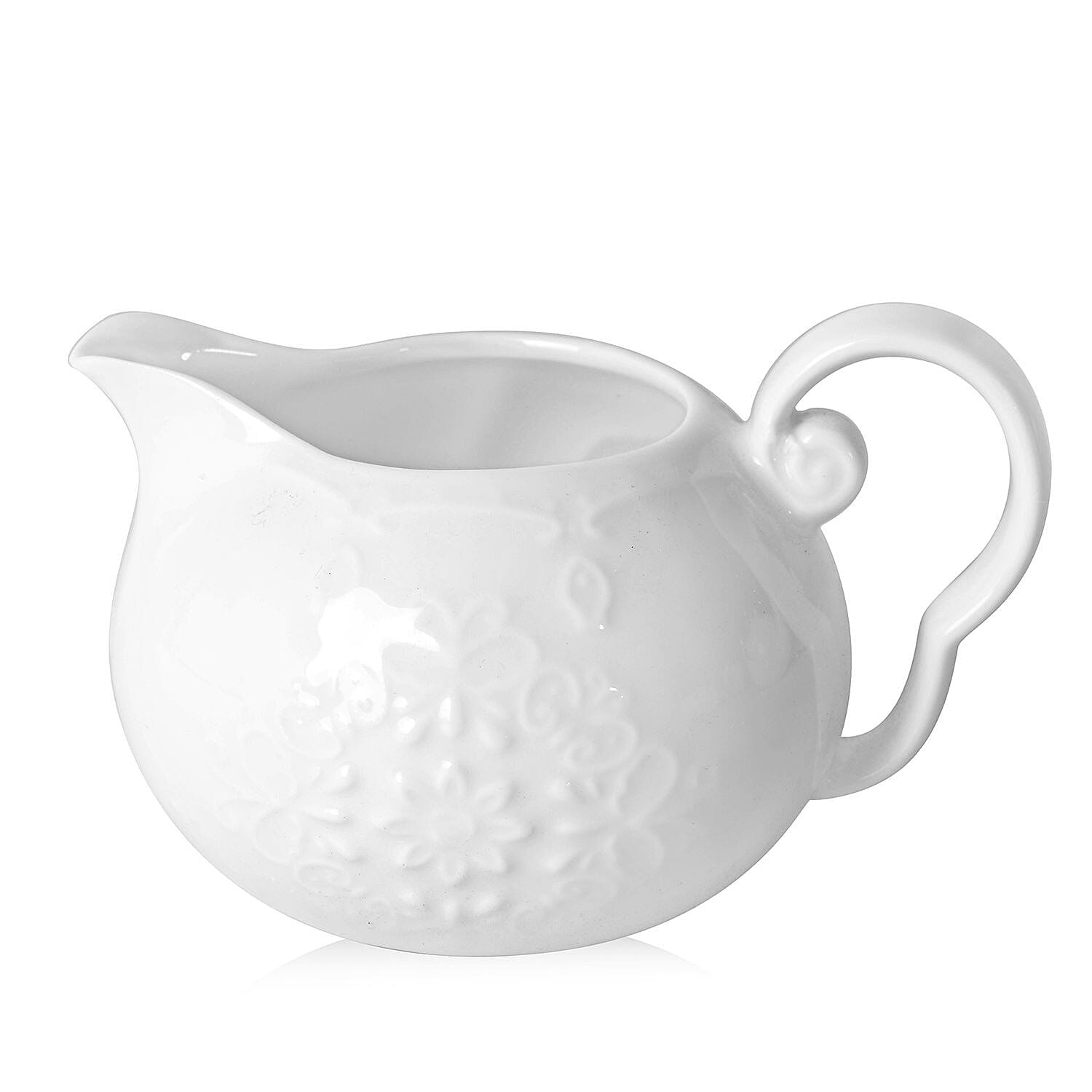 22 Piece Set - Art Deco - Butterfly Embossed Tea Set (Consists of 6 Cups, 6 Saucers, 7 Spoons, 1 Sugar Bowl, 1 Milk Bowl, 1 x 650ml Tea Pot)