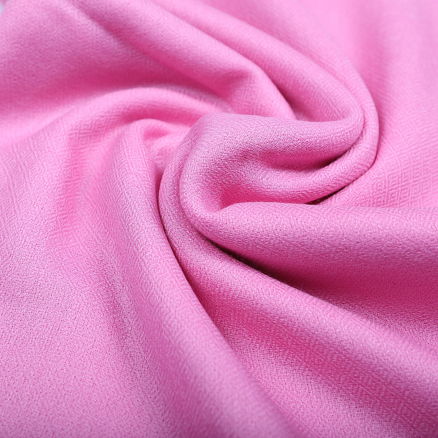 100% Cashmere Wool Pink Colour Scarf (Size 190x70 Cm)