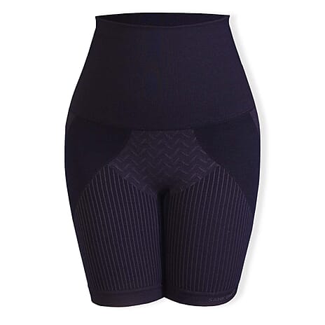 SANKOM SWITZERLAND Patent Aloe Vera Fibres Posture Correction Shapers Shorts - Black (UK Size L-XL- 16-18)