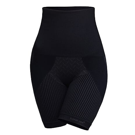 SANKOM SWITZERLAND Patent Aloe Vera Fibres Posture Correction Shapers Shorts - Black (UK Size L-XL- 16-18)