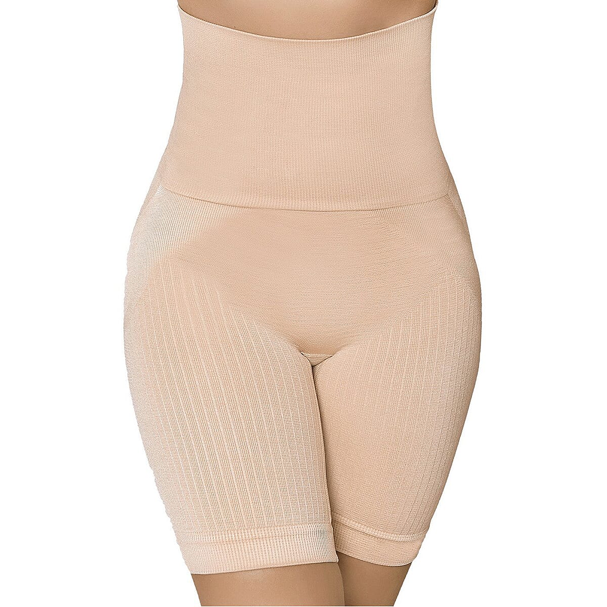 SANKOM SWITZERLAND Patent Cooling Effect Fibres Posture Correction Shapers Shorts - Beige (UK Size L-XL- 16 to 18)