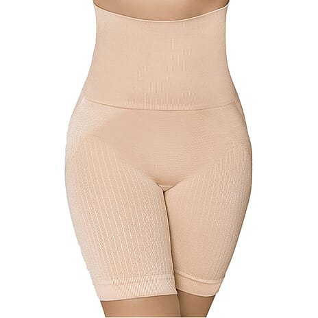 SANKOM SWITZERLAND Patent Cooling Effect Fibres Posture Correction Shapers Shorts - Beige  (UK Size XXL- 20 Plus)