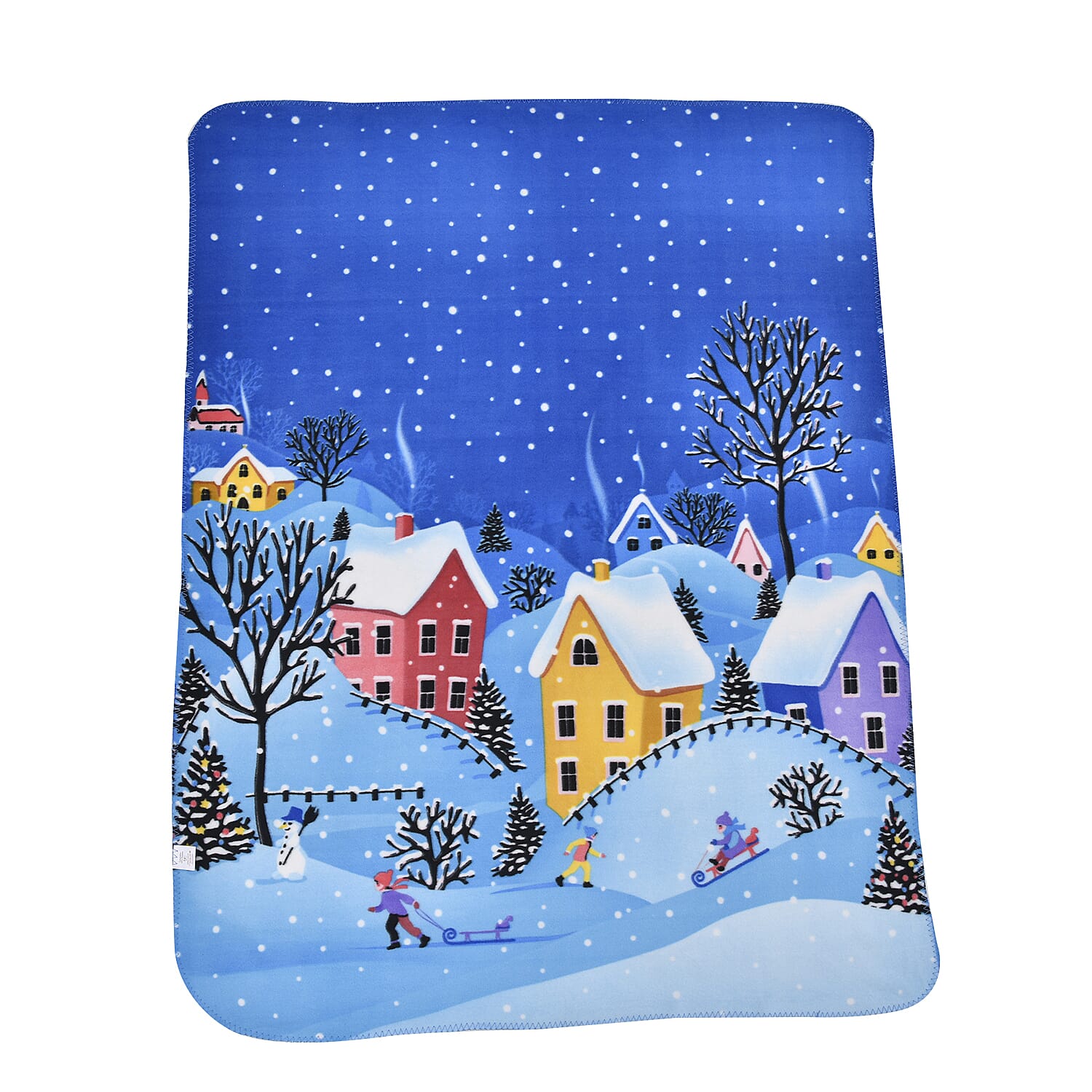 Christmas Super Soft Starry Night Pattern Blanket (Size 165X130 cm) - Starry Night