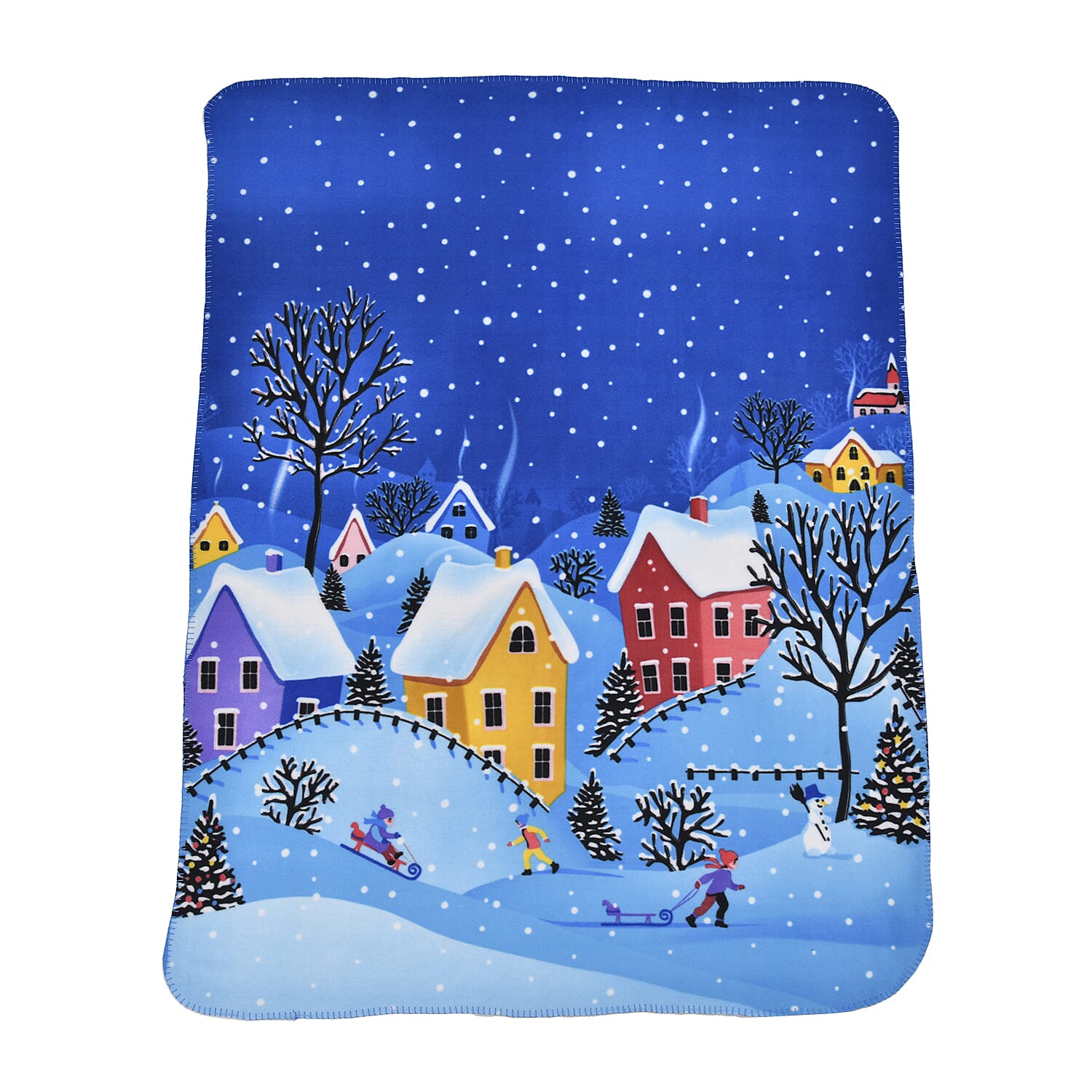 Christmas Super Soft Starry Night Pattern Blanket (Size 165X130 cm) - Starry Night