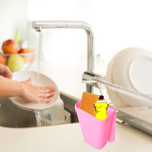Pink Colour Sink Organiser (Size 18x5 Cm)