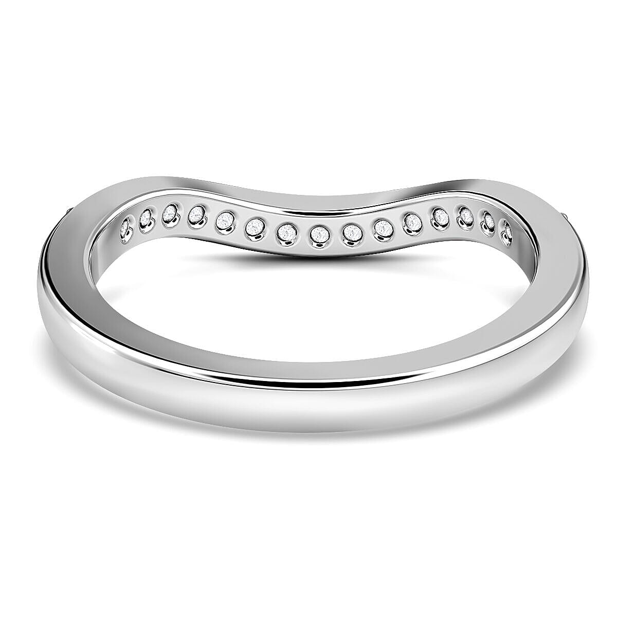 RHAPSODY 950 Platinum IGI Certified Diamond (VS-E-F) Ring 0.20 Ct.