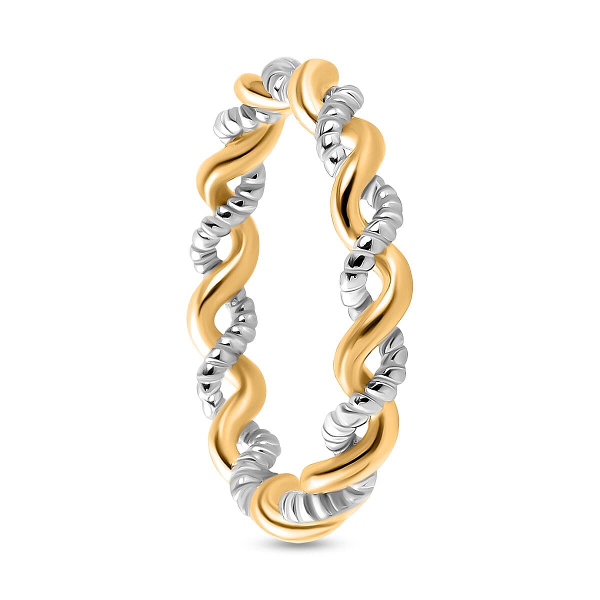 Twisted Band Ring in Sterling Silver
