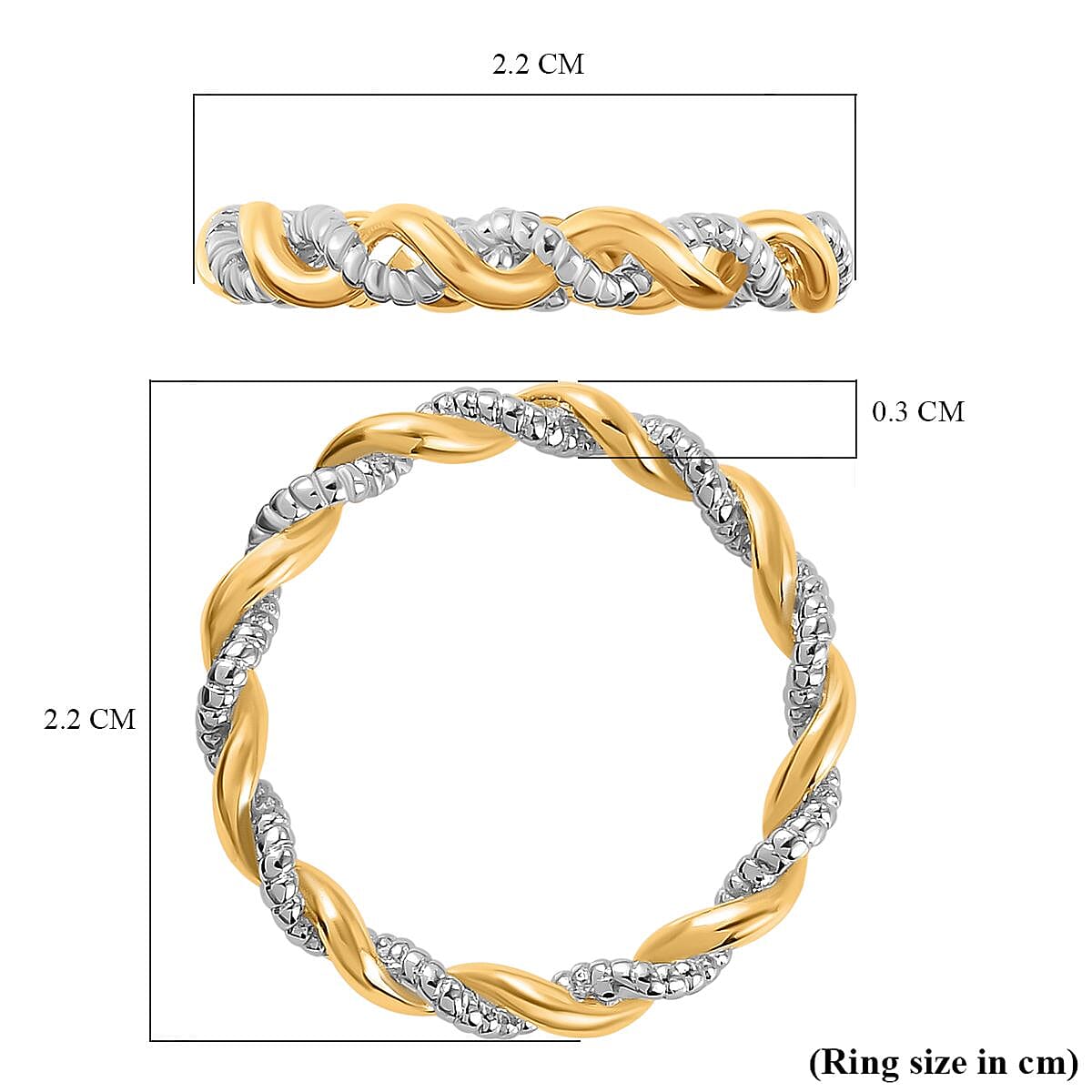 Twisted Band Ring in Sterling Silver