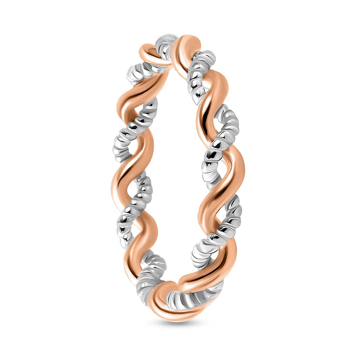 Twisted Band Ring in Sterling Silver
