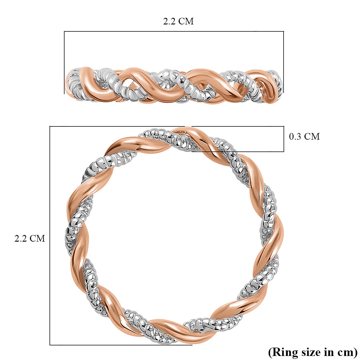 Twisted Band Ring in Sterling Silver