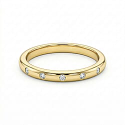 Diamond Band Ring in Sterling Silver